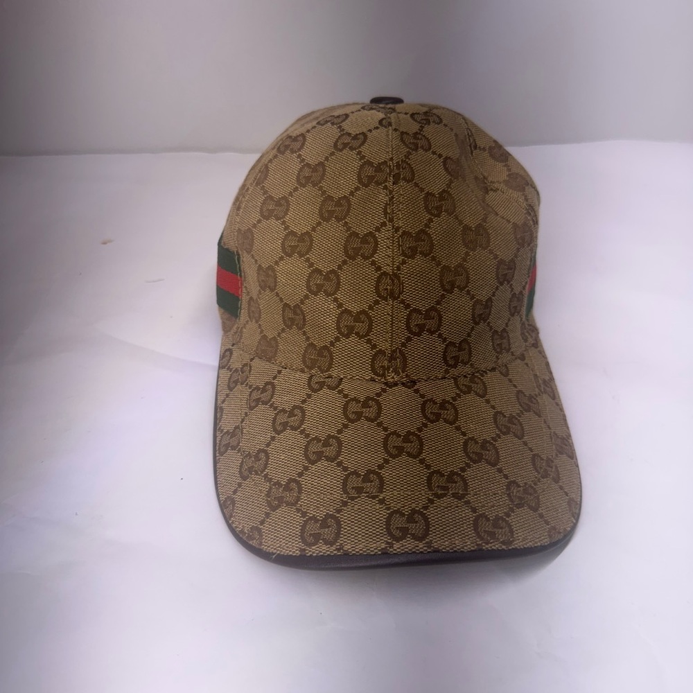 Gucci Brown Monogram Baseball Cap